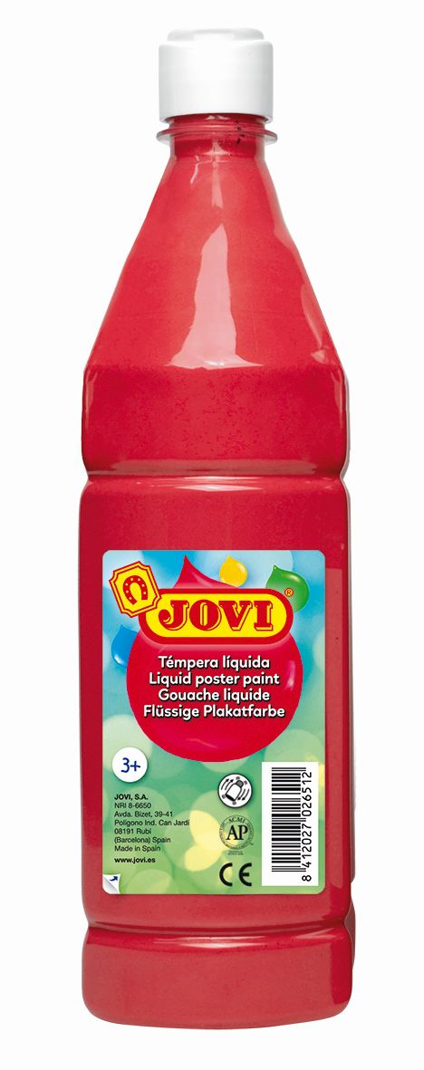 Officeday Gouache In Bottle Jovi 1000 Ml Red Vermillion